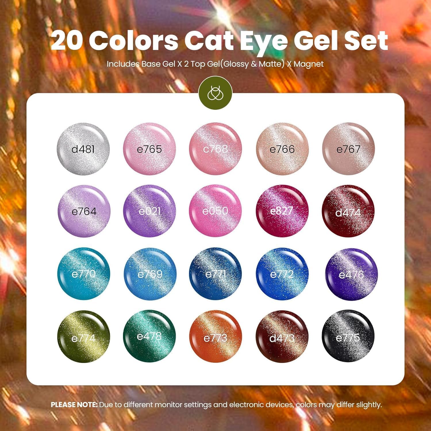 beetles color array of 20 bottles displaying range and inspiration benefit