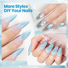 beetles swatch board showing varied blue intensity for versatile styling
