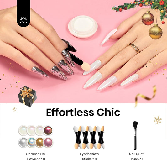 Beetles Gel Polish color swatches close-up highlighting vivid chrome and holographic effects
