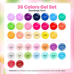 Beetles color swatch fan displaying all 36 shades with quick color selection benefit