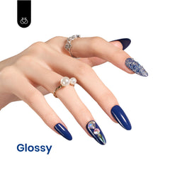 Beetles Gel Polish color swatch wheel showing b199 navy for selection