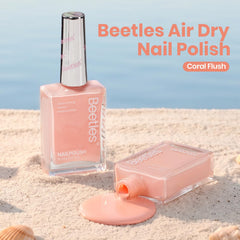 beetles brush stroke of coral flush showing smooth coverage benefit