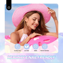 beetles cured finish shine on nails illustrating high-gloss result and long-lasting wear