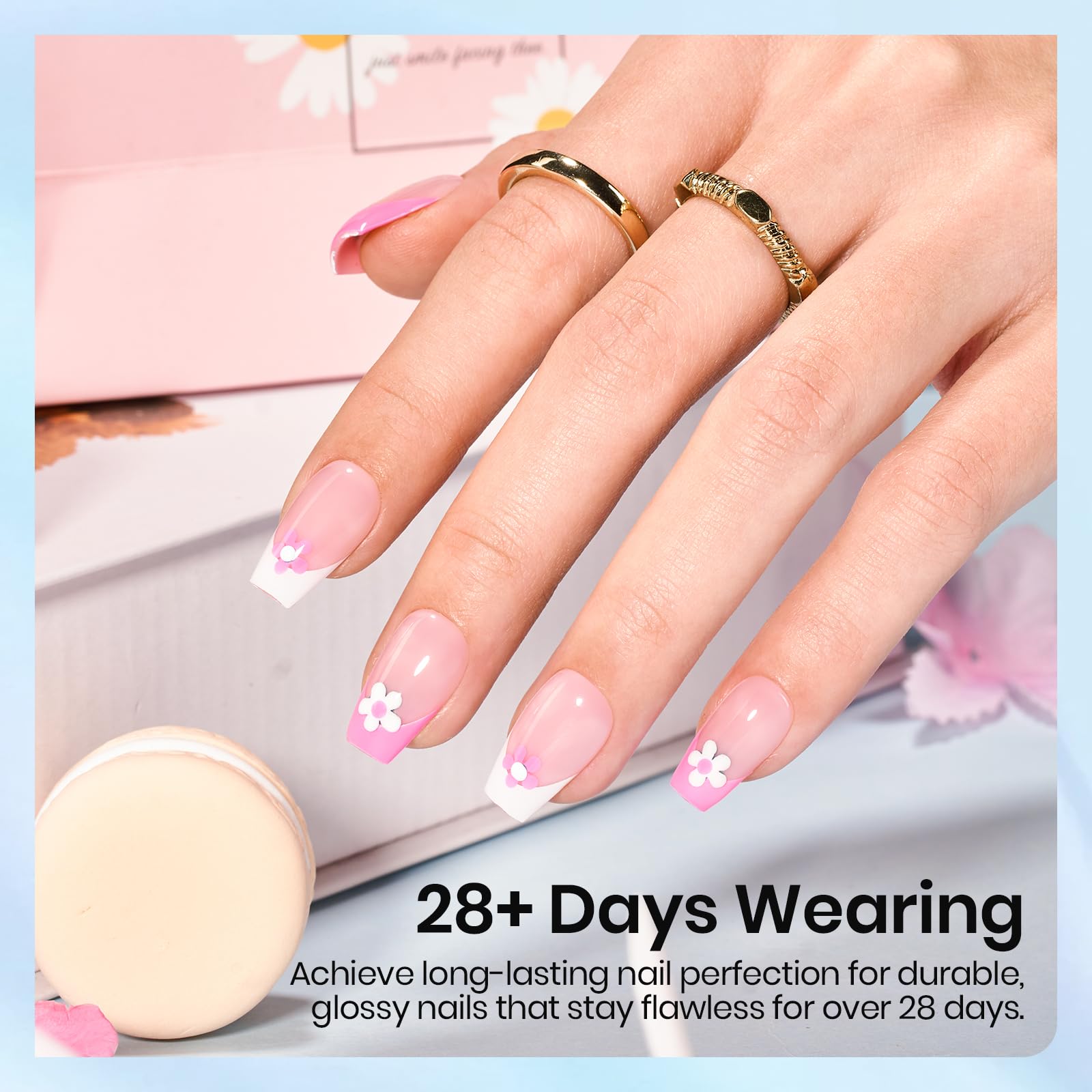 beetles cured glossy finish on hand showcasing long-lasting high shine benefit