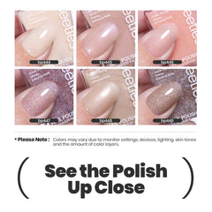 beetles cured manicure on hands showing salon-quality shine