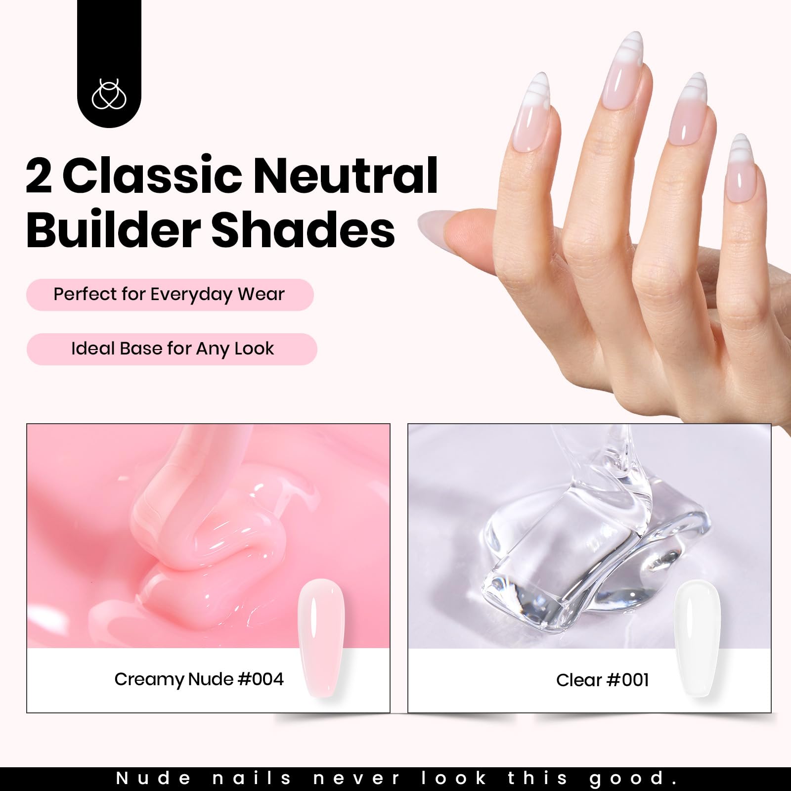 beetles cured nail extension displaying a defined C-curve and long-lasting strength
