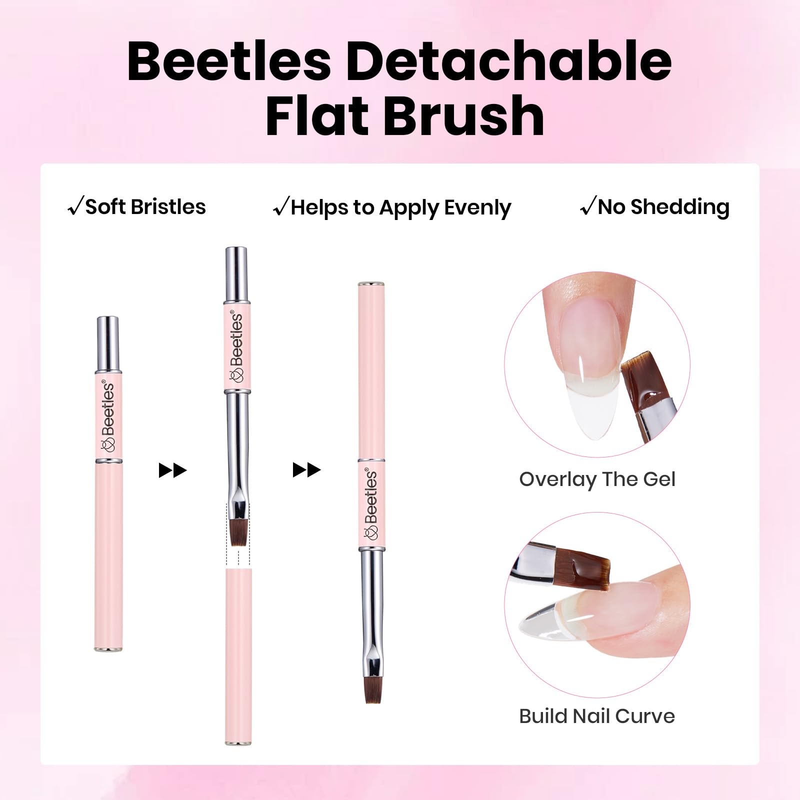 Beetles cured nail showing high-gloss finish and durable wear