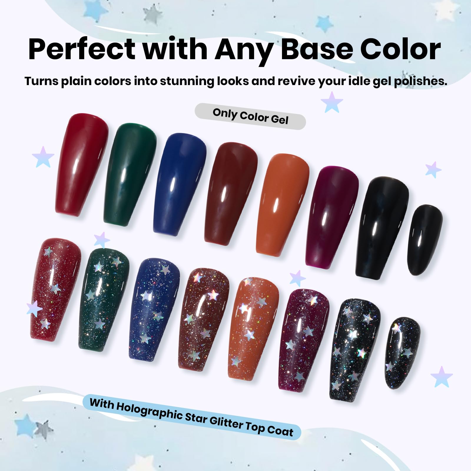 Beetles cured nails reflecting light and showing durable high gloss finish
