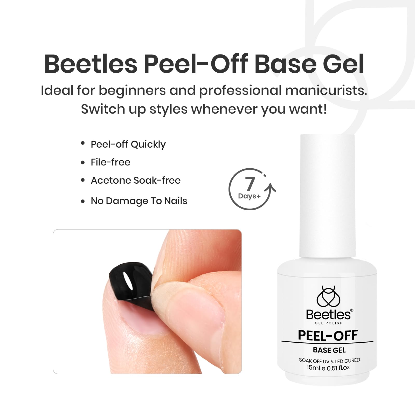 Beetles cured nails with glossy finish demonstrating long-lasting shine benefit