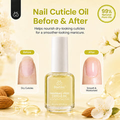 Beetles cuticle oil brush applying oil to cuticle for precise, clean application