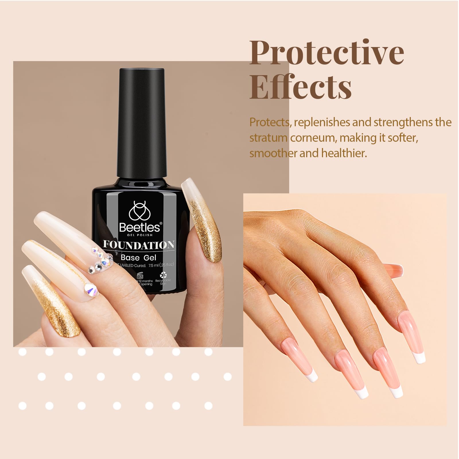 beetles cuticle oil drop on fingertip demonstrating moisturizing nail care benefit