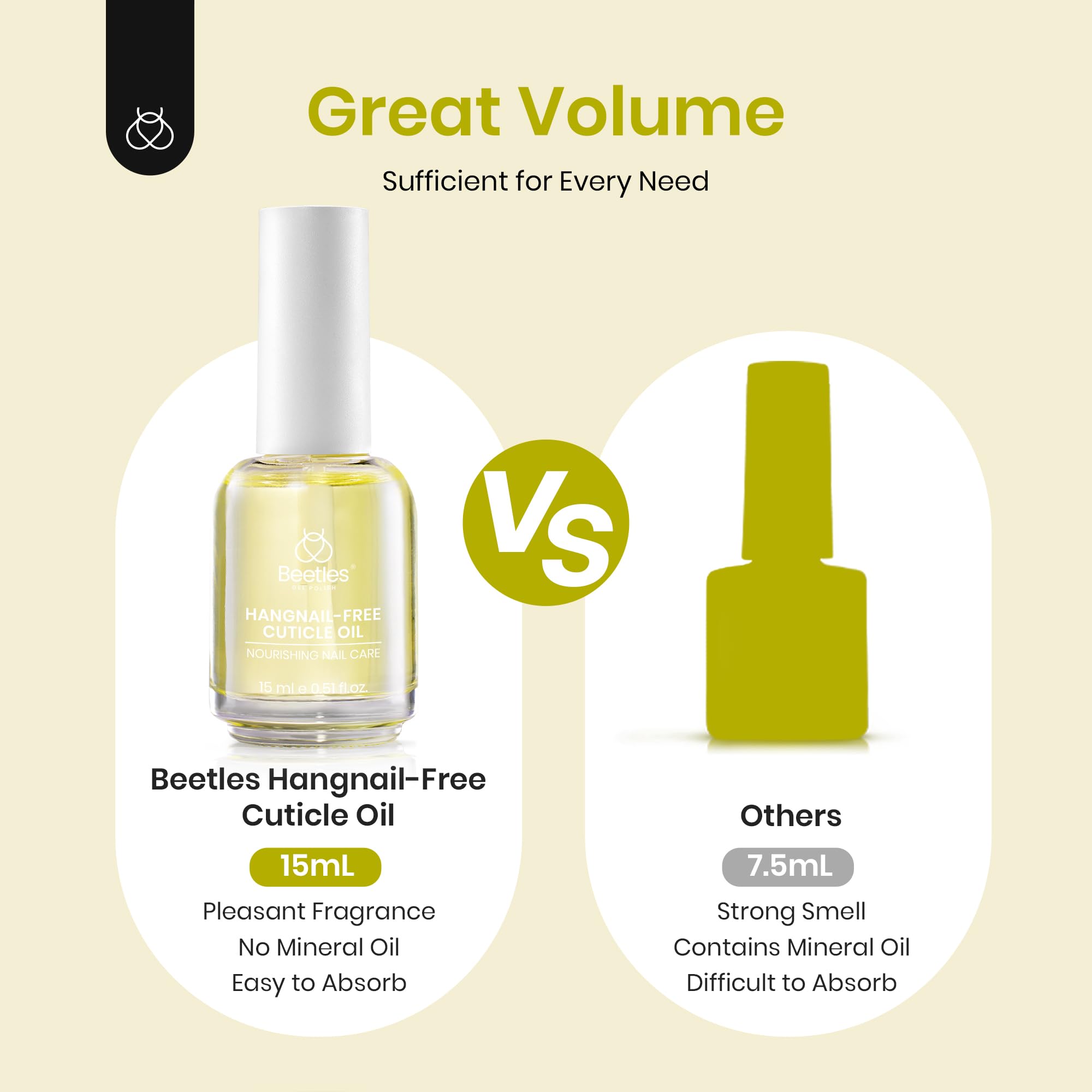 Beetles cuticle oil in hand care setting showing salon look and quick routine benefit