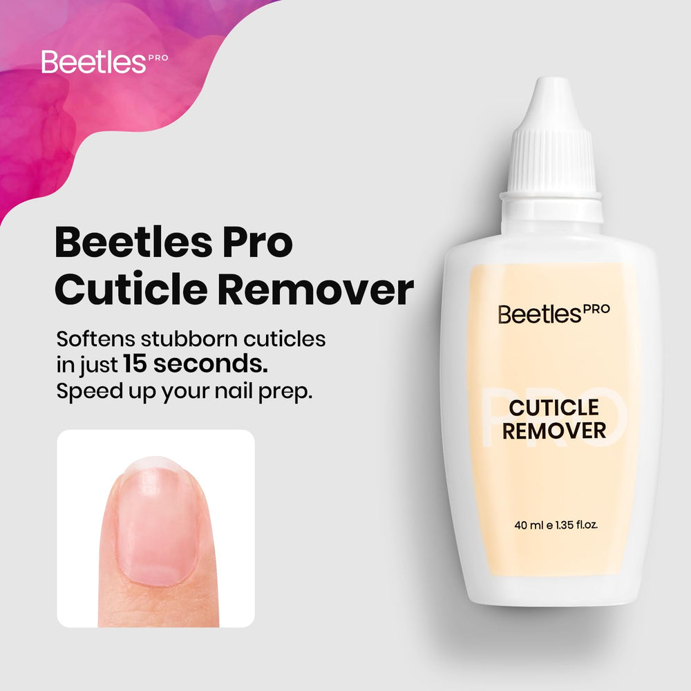 Beetles Gel Polish 40ml bottle beside a coin showing compact travel benefit