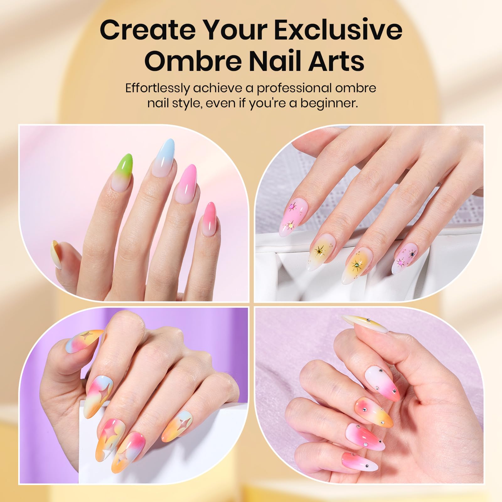 beetles demonstration ombre application creating seamless gradient finishes