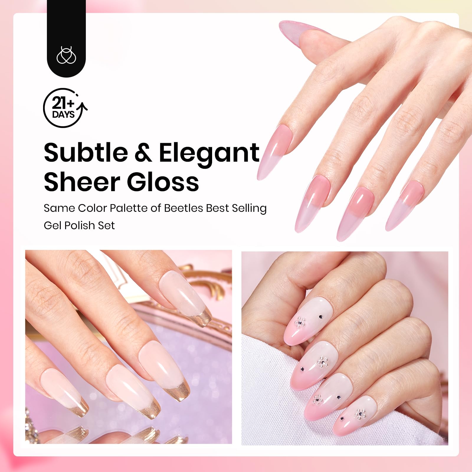 beetles Gel Polish application in progress illustrating easy at-home use
