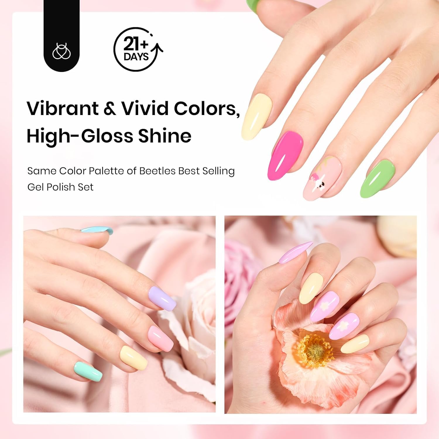 beetles gel polish close-up texture of fine powder for smooth, even application