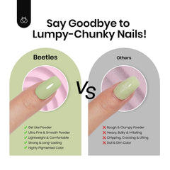 Beetles Gel Polish dip powder nails in use on hand demonstrating long-lasting, chip-resistant finish