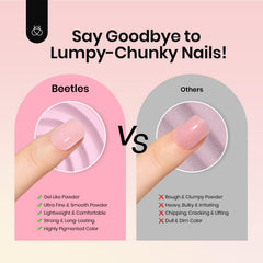 beetles Gel Polish shade comparison on swatch tips to choose translucence