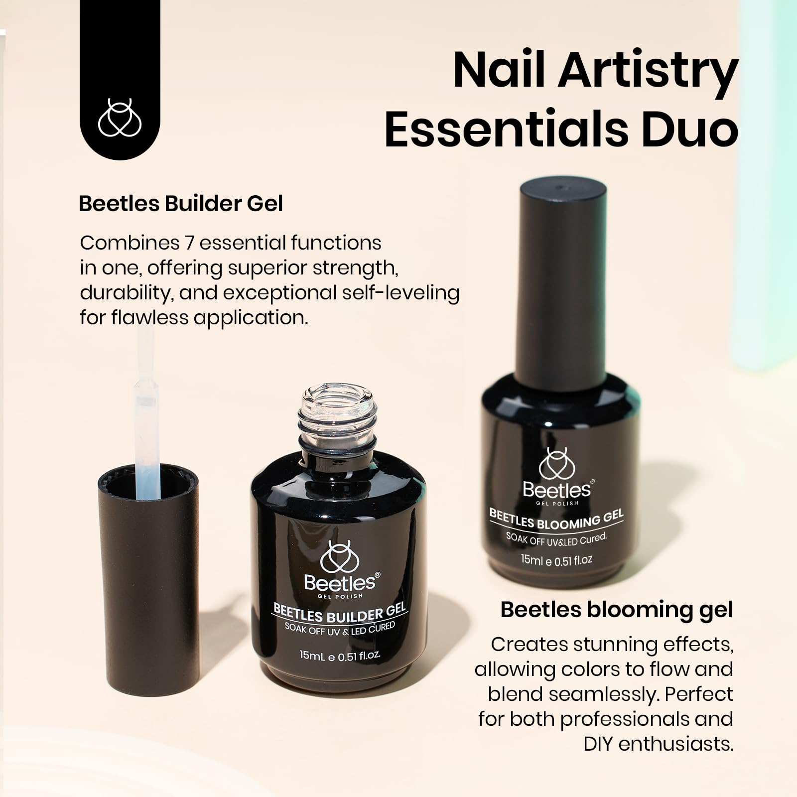 beetles diy manicure station showing kit in a home nail setup for convenience
