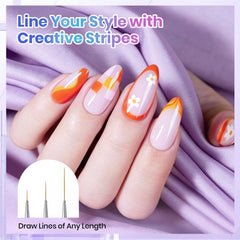 Beetles Gel Polish double-headed brushes side angle illustrating dual-tip convenience