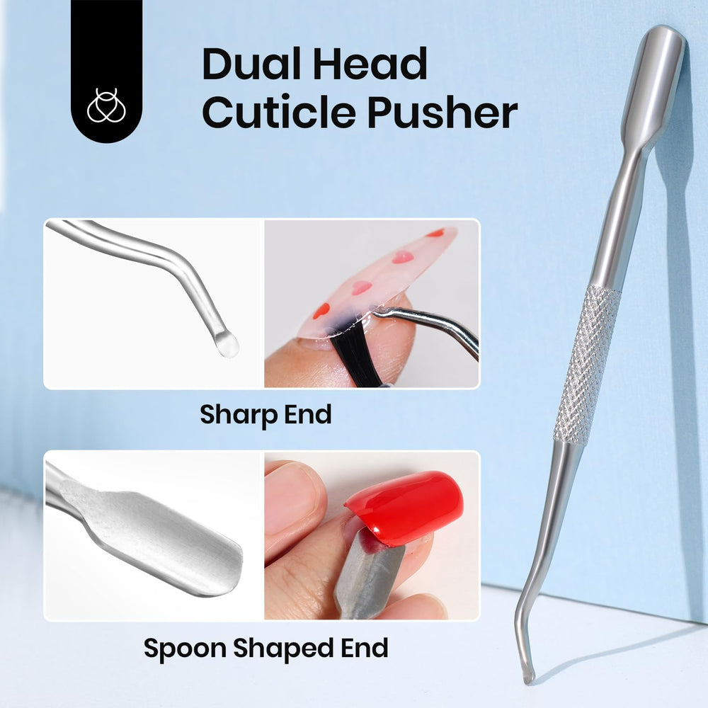 Beetles Gel Polish dual-ended cuticle tool close-up for gentle lifting and adhesive cleanup