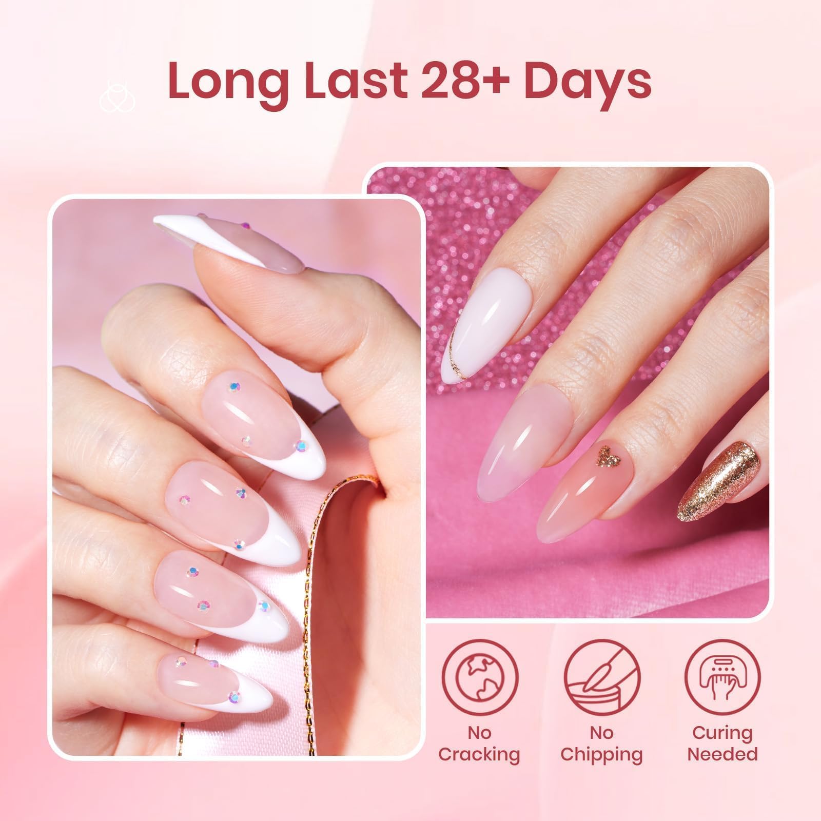 beetles dual nail molds and sizes displayed for consistent extension fit