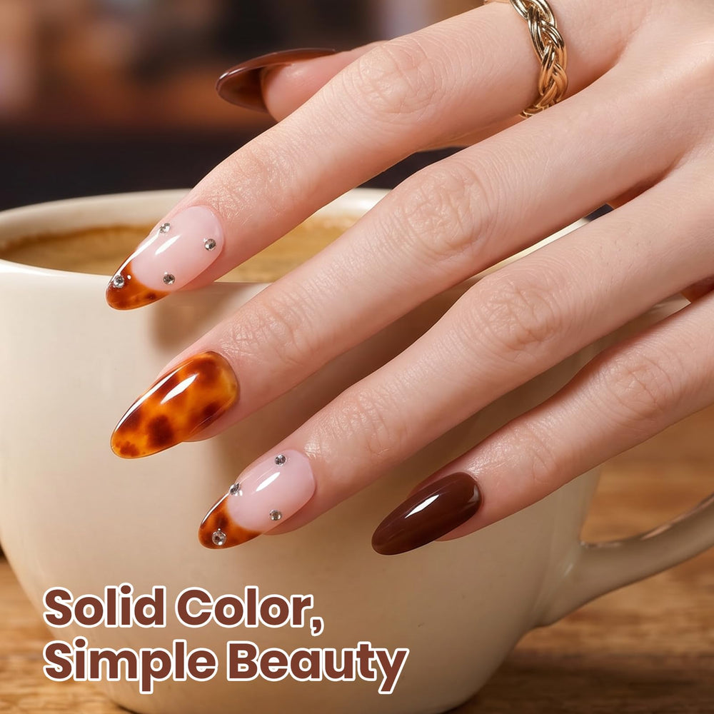beetles gel polish being applied to nails with lamp in background benefit: easy DIY salon finish