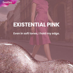 Beetles Gel Polish manicured nails in lifestyle shot highlighting long-lasting glossy finish