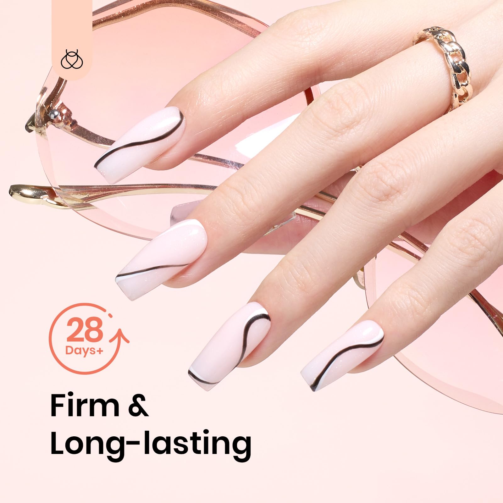 Beetles extensions in progress on nail molds for quick-build demonstration