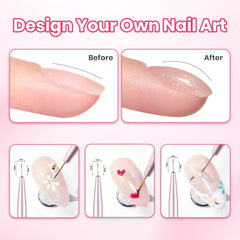 beetles Gel Polish flat tip detail smoothing gel to create even surface