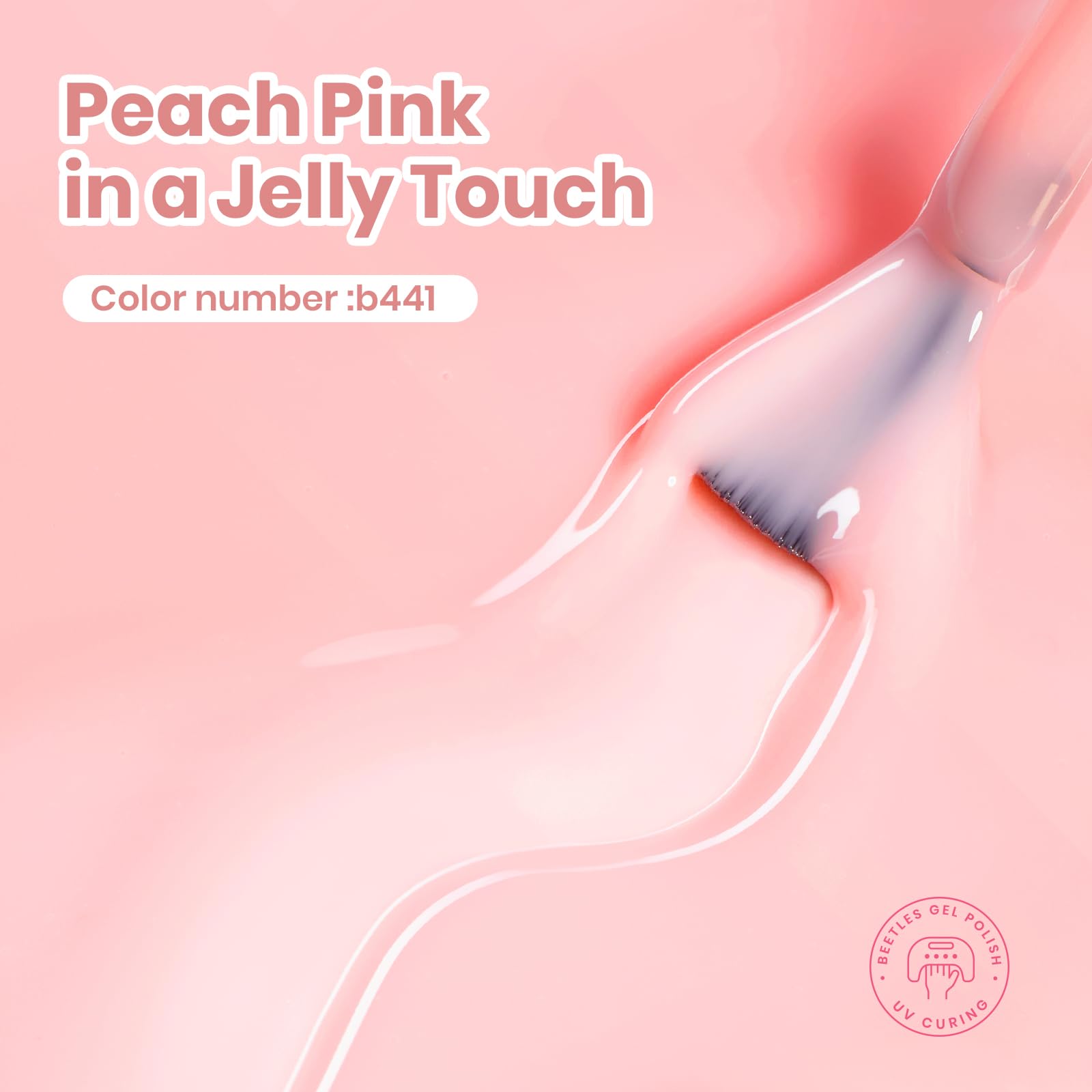 beetles gel polish French manicure example demonstrating subtle pink overlay for chic results