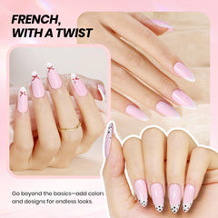 beetles French tip sticker sheets two styles to guide clean lines