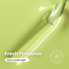 Beetles brush stroke of Fresh Pistachio illustrating smooth coverage and vibrant color