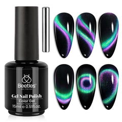 beetles front bottle galaxy drift showing color shift and glossy finish