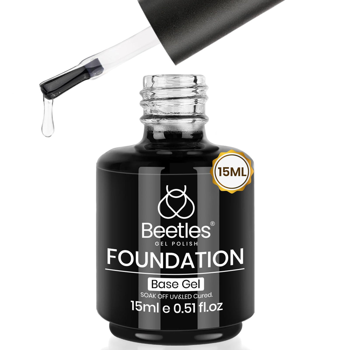 Beetles bottle front view showing brand and product for clear identification