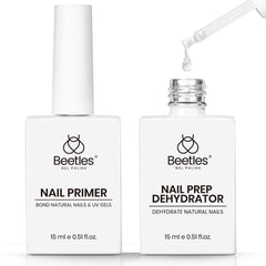Beetles front bottles showing both 15ml dehydrator and primer for dependable prep