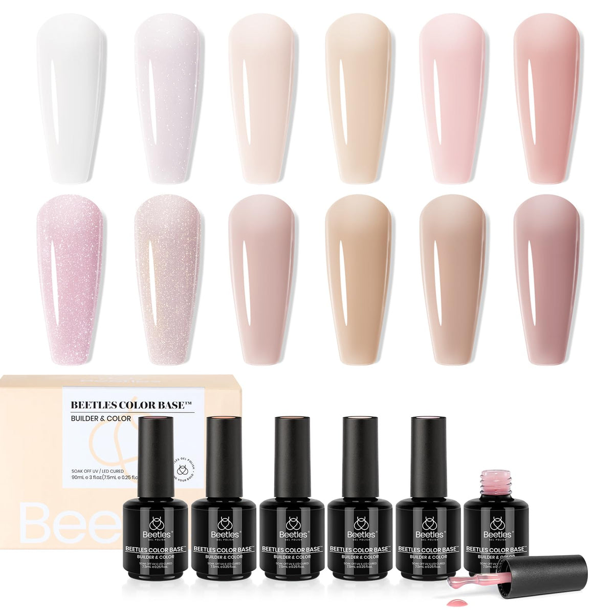 Beetles front packaging 12-color set showing variety and convenience