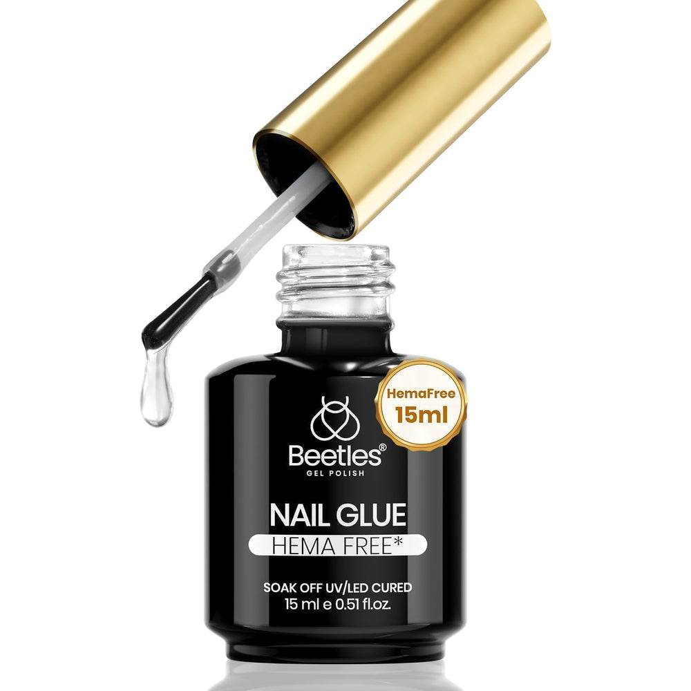 Beetles Gel Polish front bottle view showing 15ml and clear gel for precise results