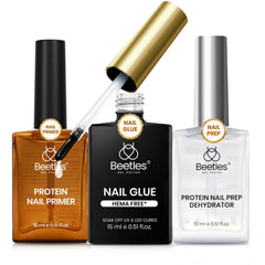 beetles front packaging showing the three-piece prep and glue kit benefit clear identification