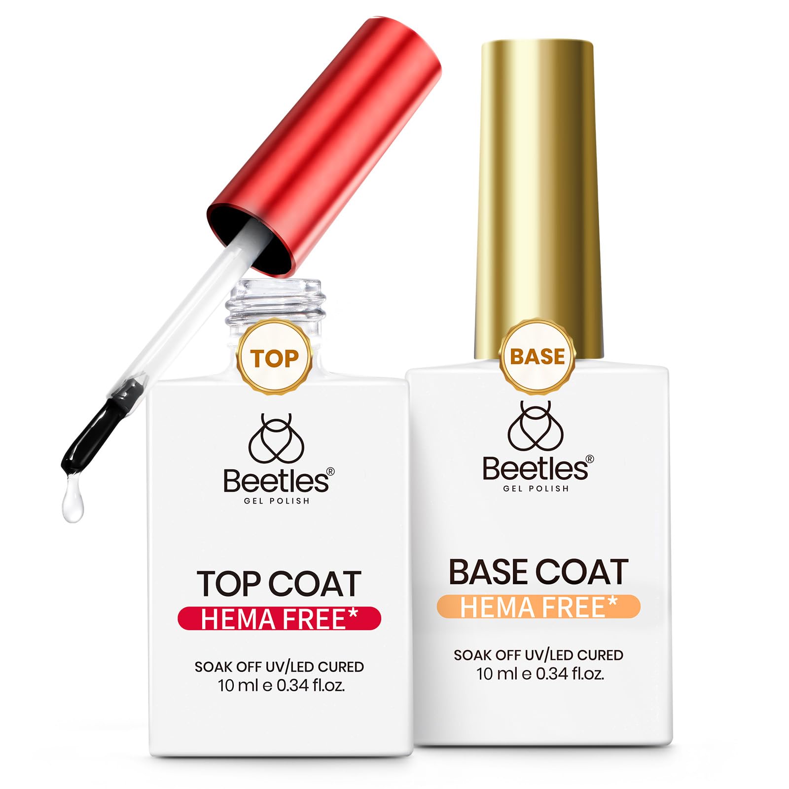 Beetles Gel Polish front packaging showing both base and top set for durable manicure