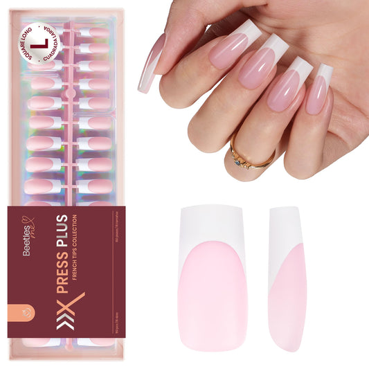 Beetles Gel Polish front packaging showing candy French tips and quantity benefit