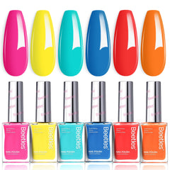 beetles front packaging neon set showing all six bright colors and gifting appeal