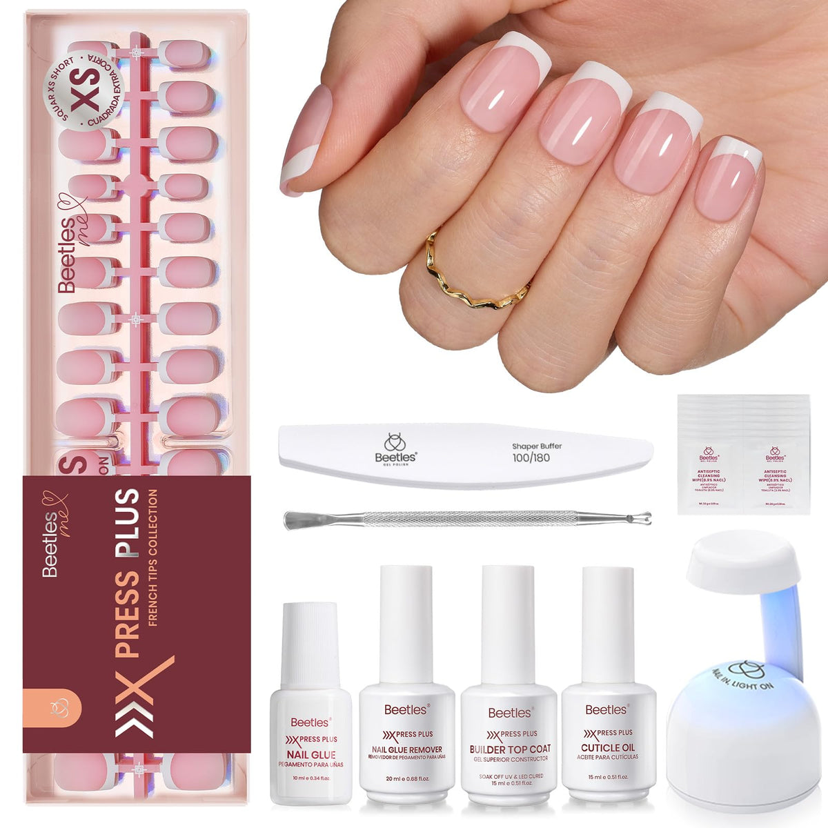 beetles gel polish front packaging showing full all-in-one kit for convenience