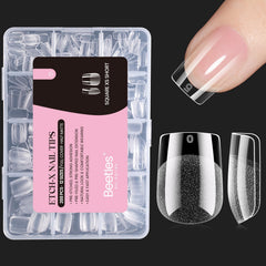 beetles front packaging showing 288pcs short square tips and kit convenience