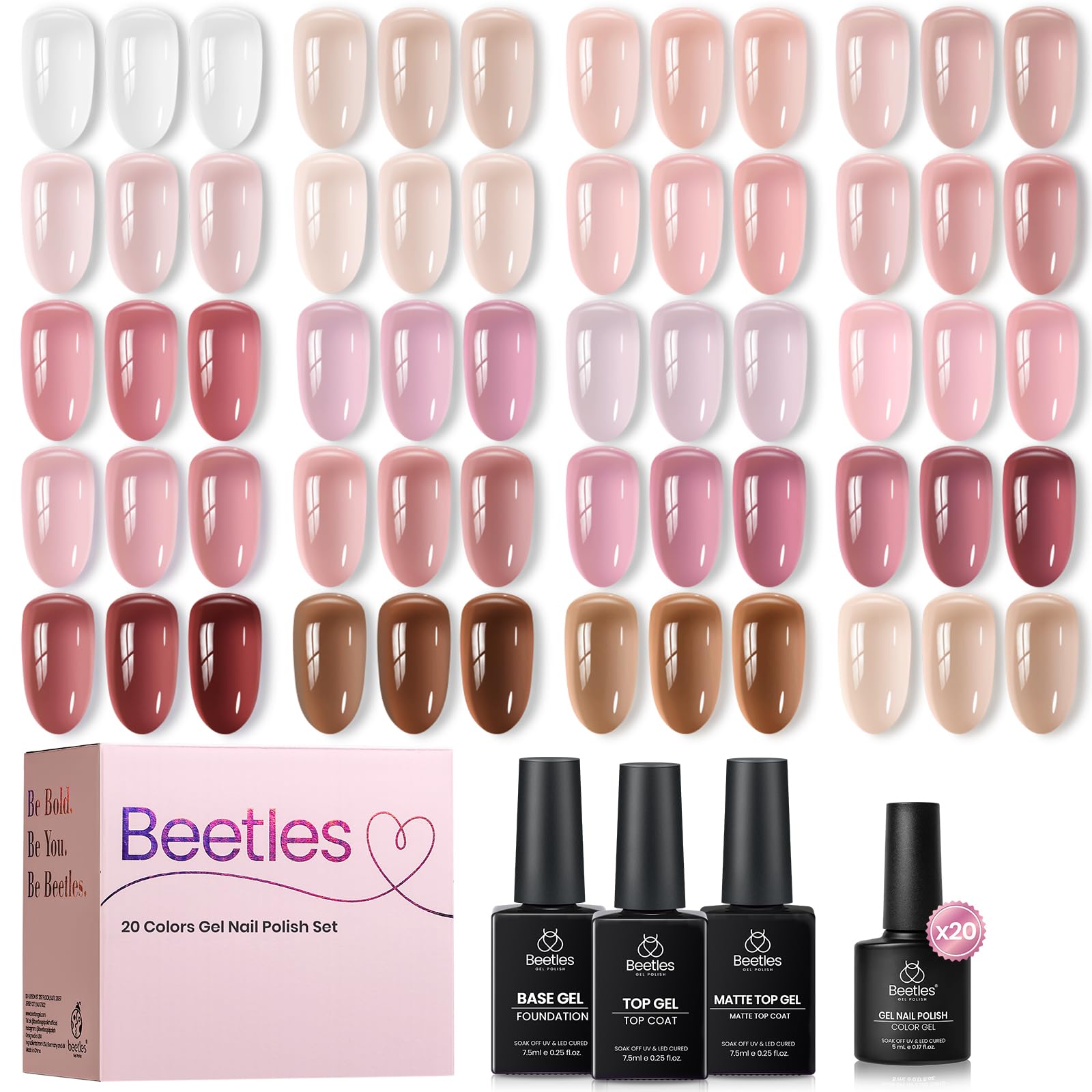 beetles front packaging showing complete 23-piece kit and contents