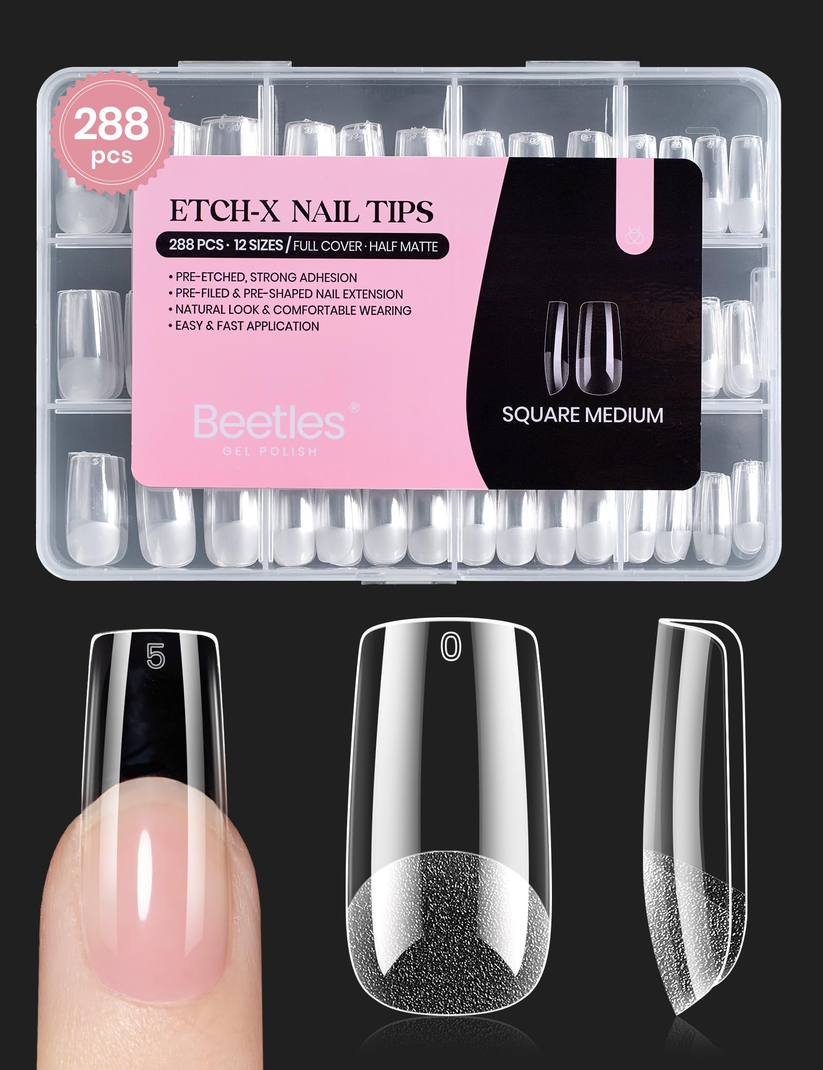 beetles front packaging showing 288-piece kit and neat arrangement, convenient supply