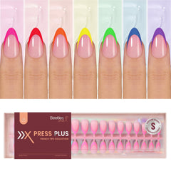 Beetles front packaging showing full 224-piece set and color variety, quick at-home salon look