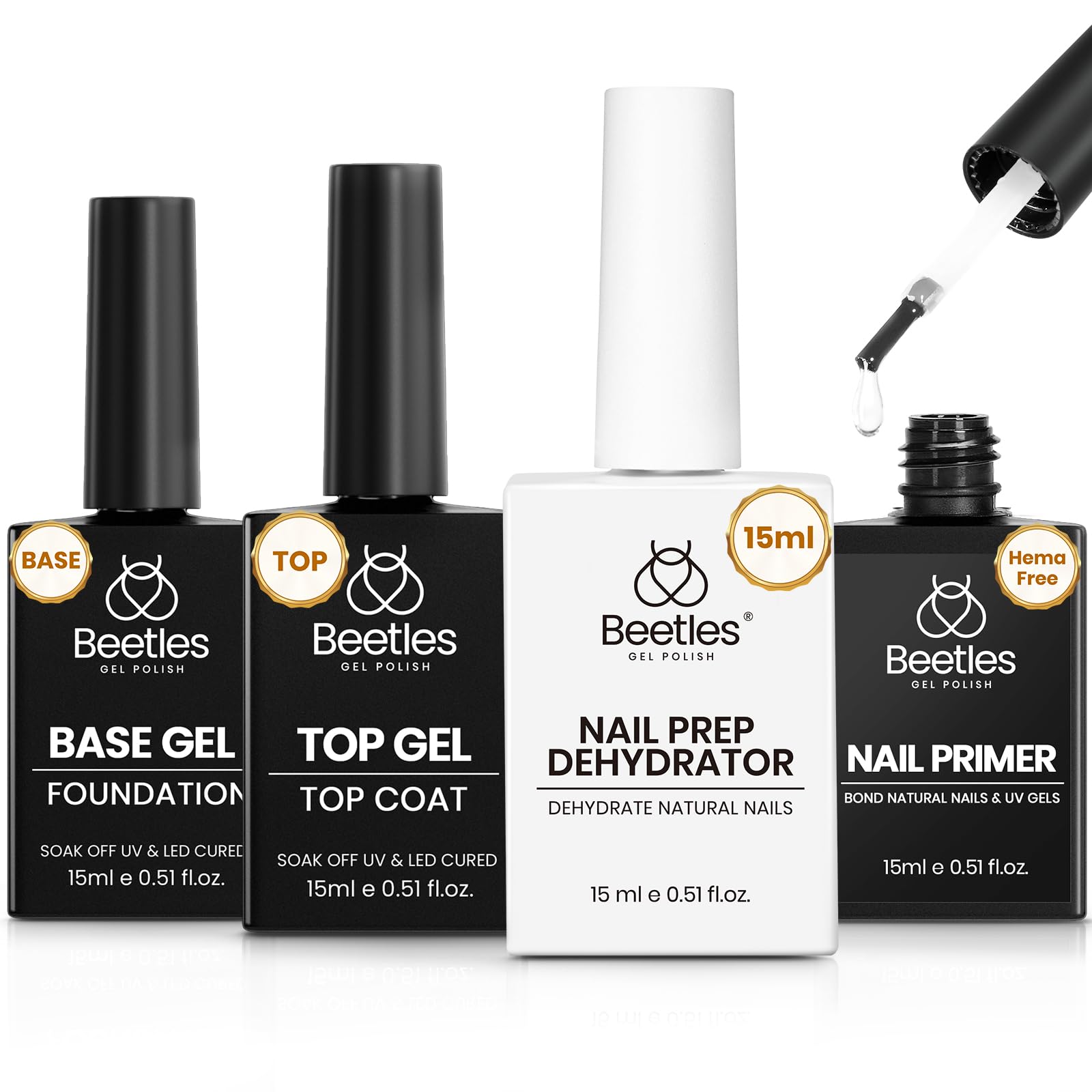 beetles front packaging showing full 4-piece kit and professional presentation