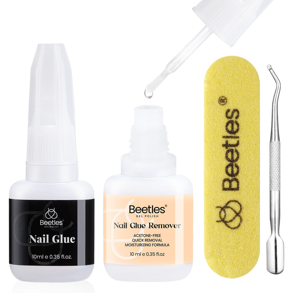 Beetles front packaging showing kit contents and strong hold benefit