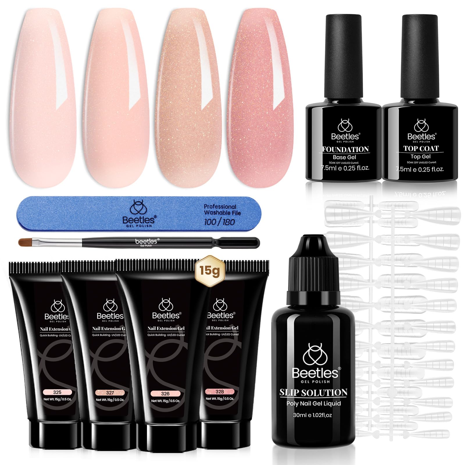 Beetles front packaging showing full kit for easy home or salon use